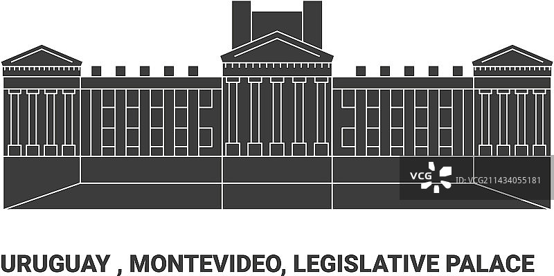 乌拉圭蒙得维的亚立法宫旅游图片素材