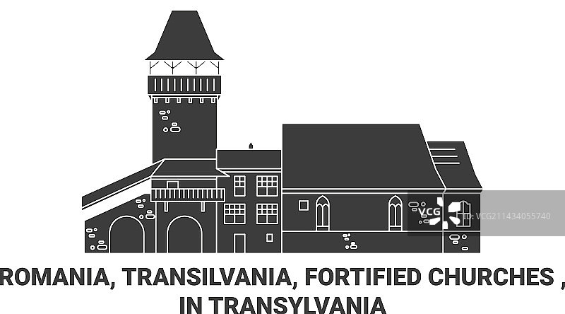 罗马尼亚特兰西瓦尼亚的教堂图片素材