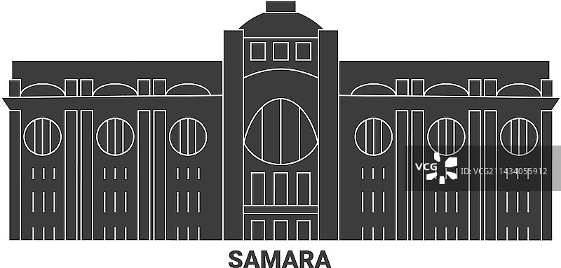 俄罗斯萨马拉旅游地标图片素材