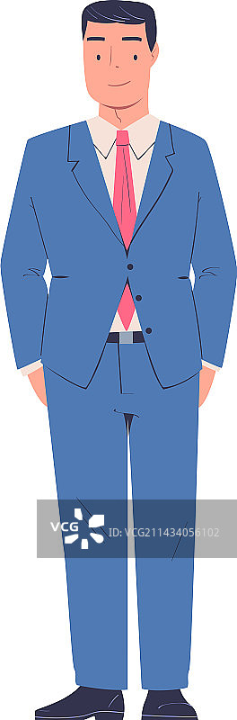 男人创业者和办公室职员站立图片素材