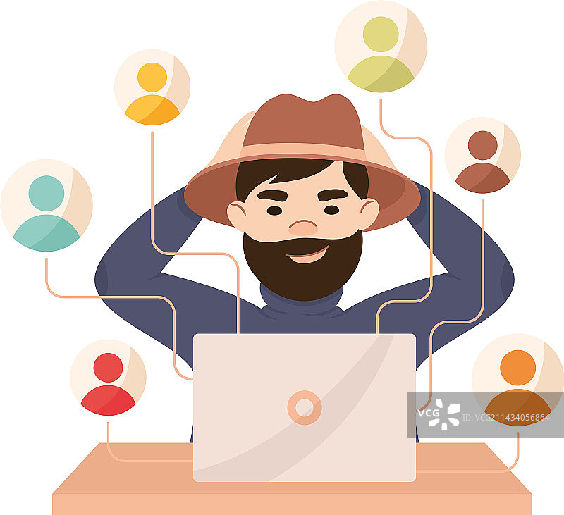 男人私人侦探从事间谍活动图片素材