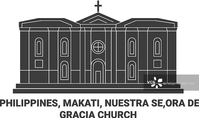 菲律宾马卡蒂的格拉西亚圣母教堂图片素材