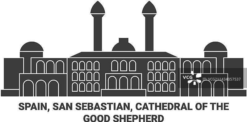 西班牙圣塞瓦斯蒂安好牧人主教座堂图片素材