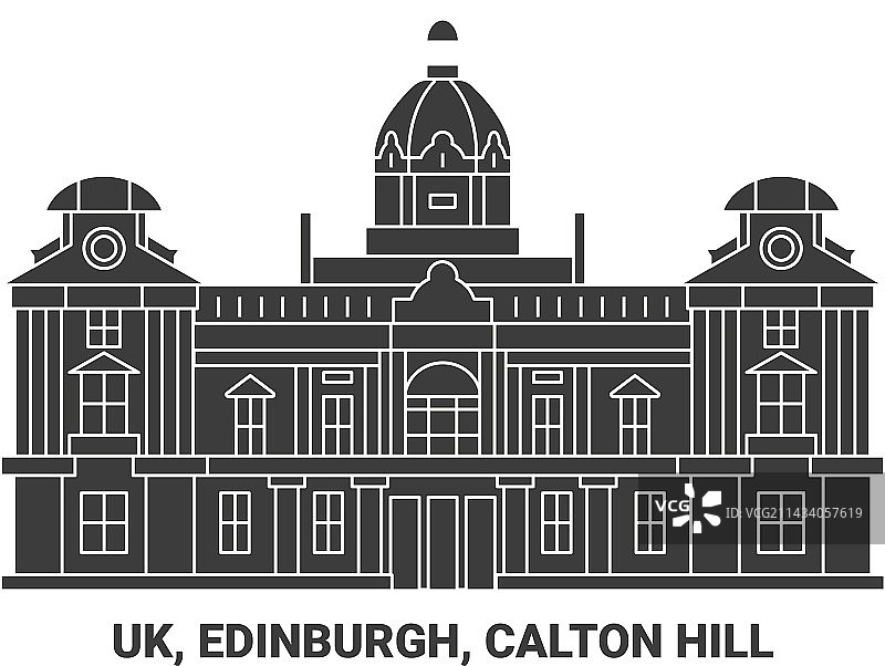 英国爱丁堡卡尔顿山旅游地标图片素材