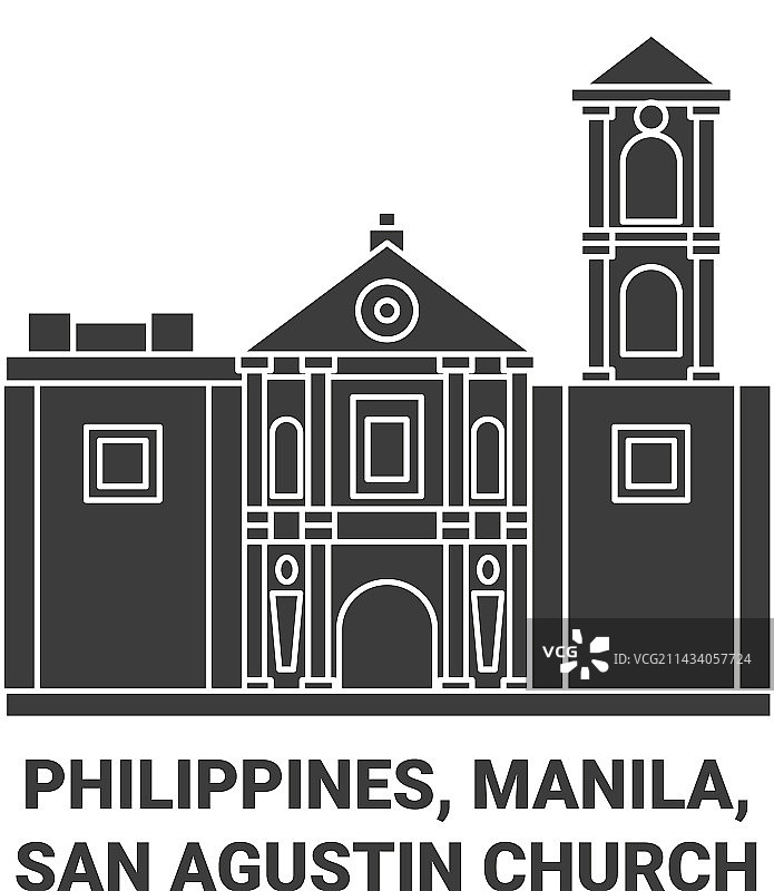 菲律宾马尼拉圣奥古斯丁教堂旅行图片素材