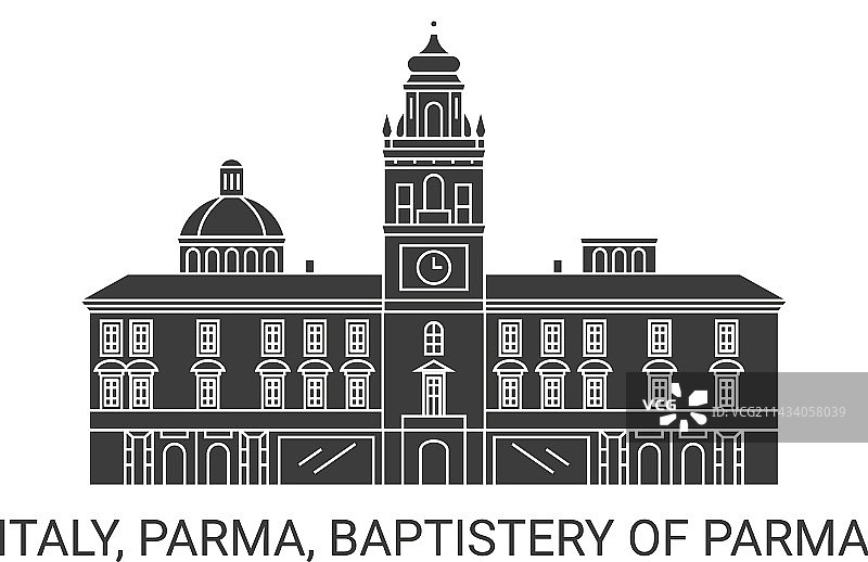 意大利帕尔马的帕尔马洗礼堂旅游地标图片素材