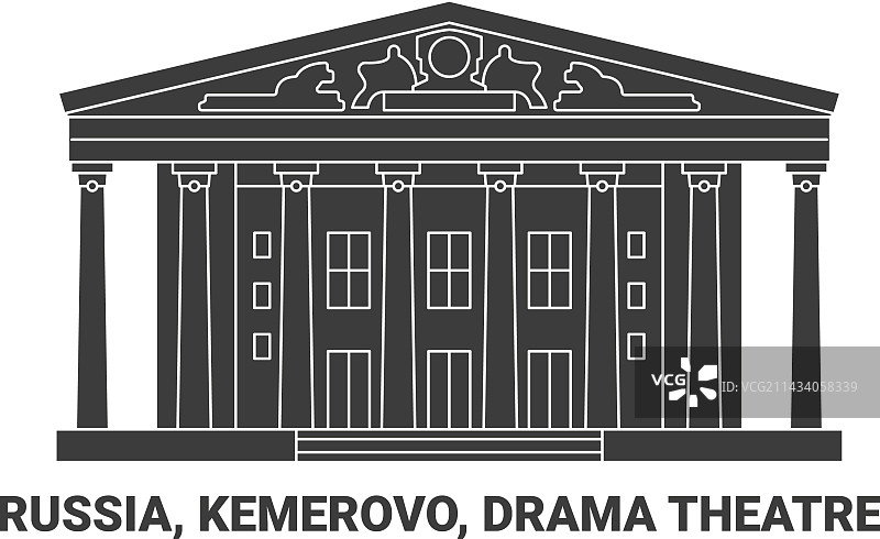 俄罗斯克麦罗沃剧院旅游地标图片素材