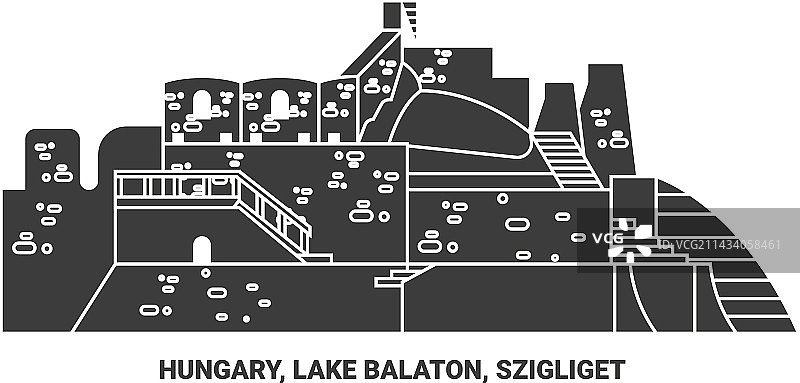匈牙利巴拉顿湖锡格利盖特旅游地标图片素材