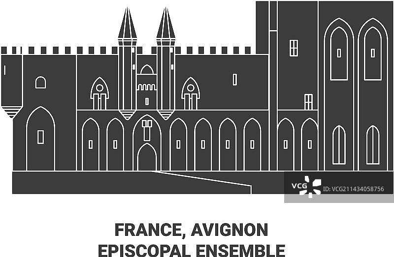 法国阿维尼翁主教旅行合集图片素材