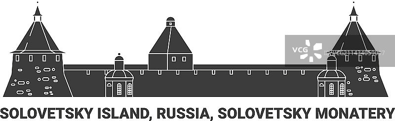 俄罗斯索洛韦茨基岛索洛韦茨基修道院图片素材