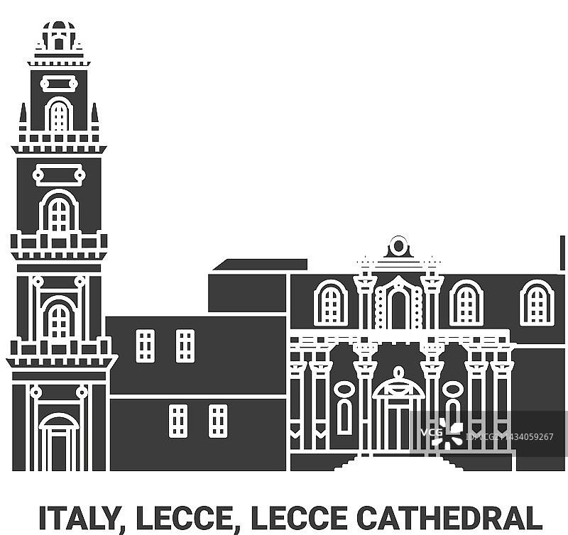 意大利莱切：莱切大教堂旅游地标图片素材