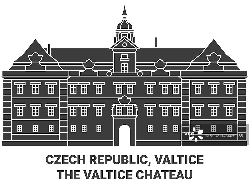 捷克瓦尔季采城堡旅游图片素材