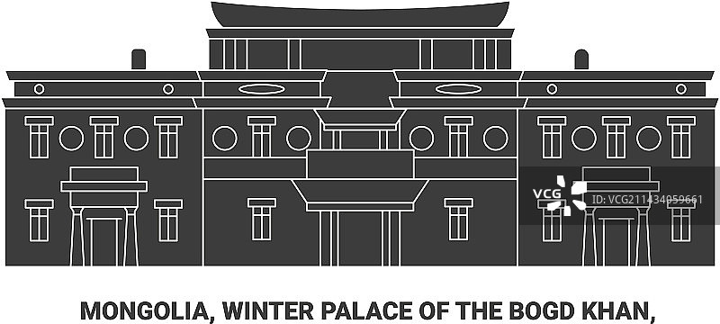 博格达汗冬季宫殿之旅图片素材