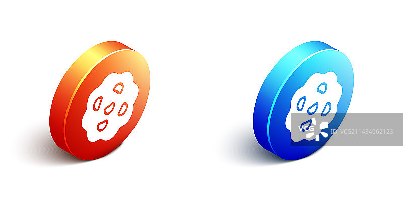 带巧克力饼干的2.5D图标图片素材