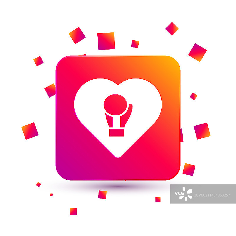 白色拳击手套图标，白色背景图片素材