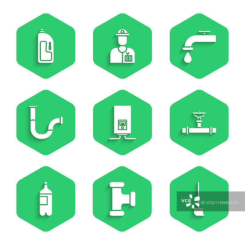 带燃烧火焰的燃气锅炉工业场景图片素材