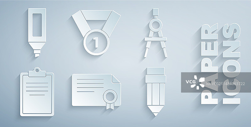 证书模板绘图圆规套装图片素材