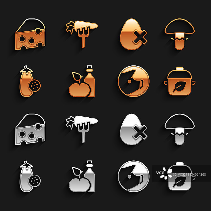 苹果醋瓶装蘑菇纯素食组合图片素材