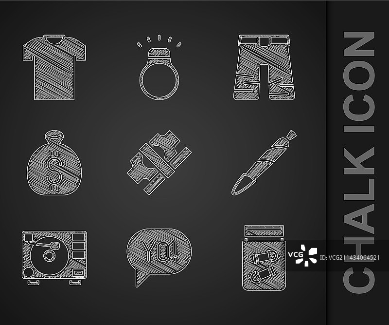 成摞的纸币现金涂鸦字母图片素材