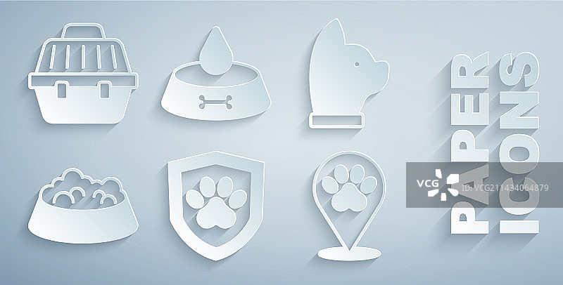 宠物猫粮碗健康保险套装图片素材