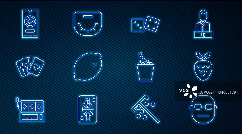 扑克玩家赌场老虎机banner图片素材