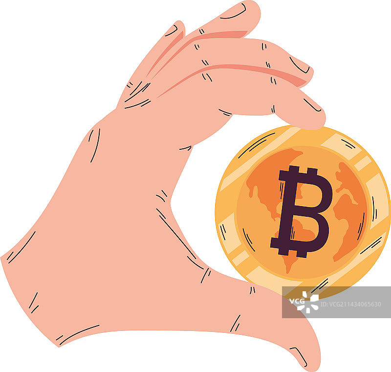 拿着金币的商人图片素材