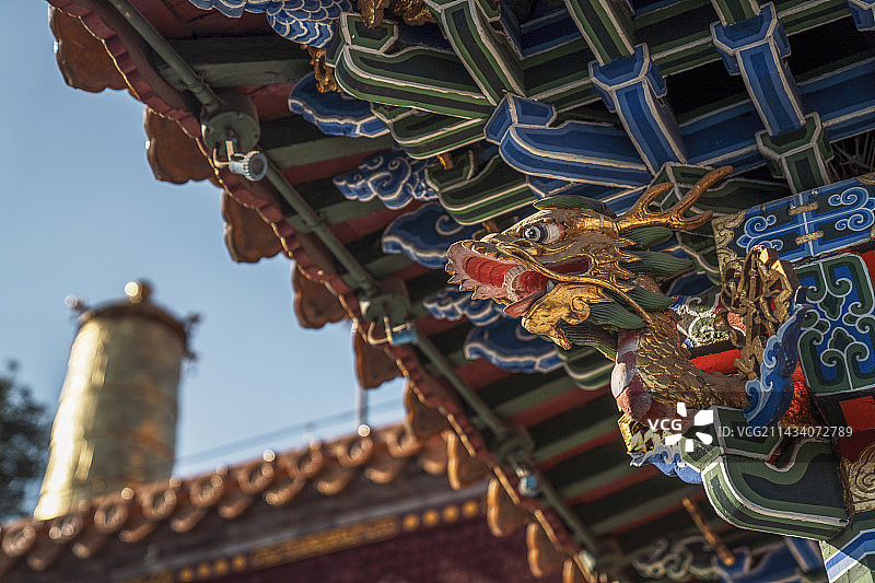呼和浩特 大召无量寺 传统建筑图片素材