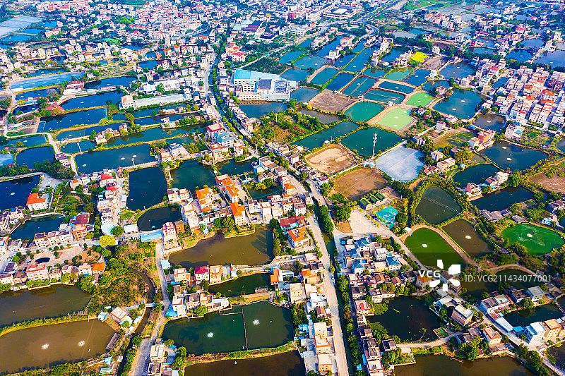佛山市顺德区均安镇南沙岛水乡风光图片素材