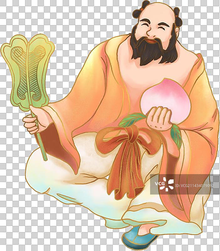 国潮风八仙过海之钟汉离图片素材