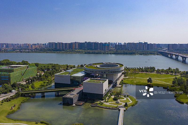 航拍湖南长沙谢子龙影像馆图片素材