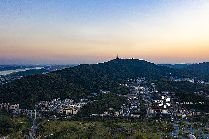 航拍湖南长沙城市景观图片素材