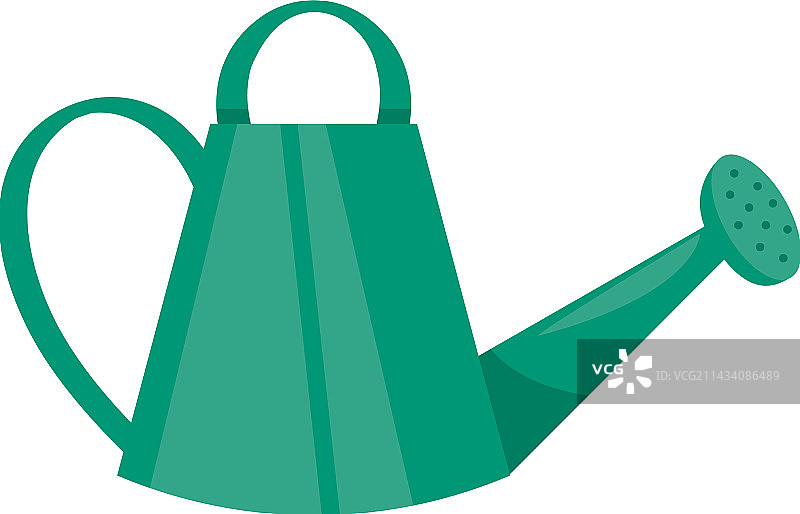 绿色洒水壶园艺图片素材