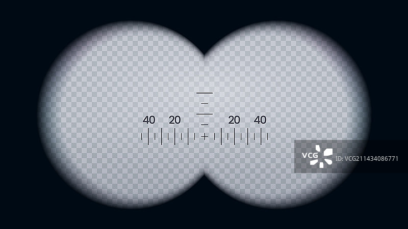 眼镜形状望远镜视野图片素材