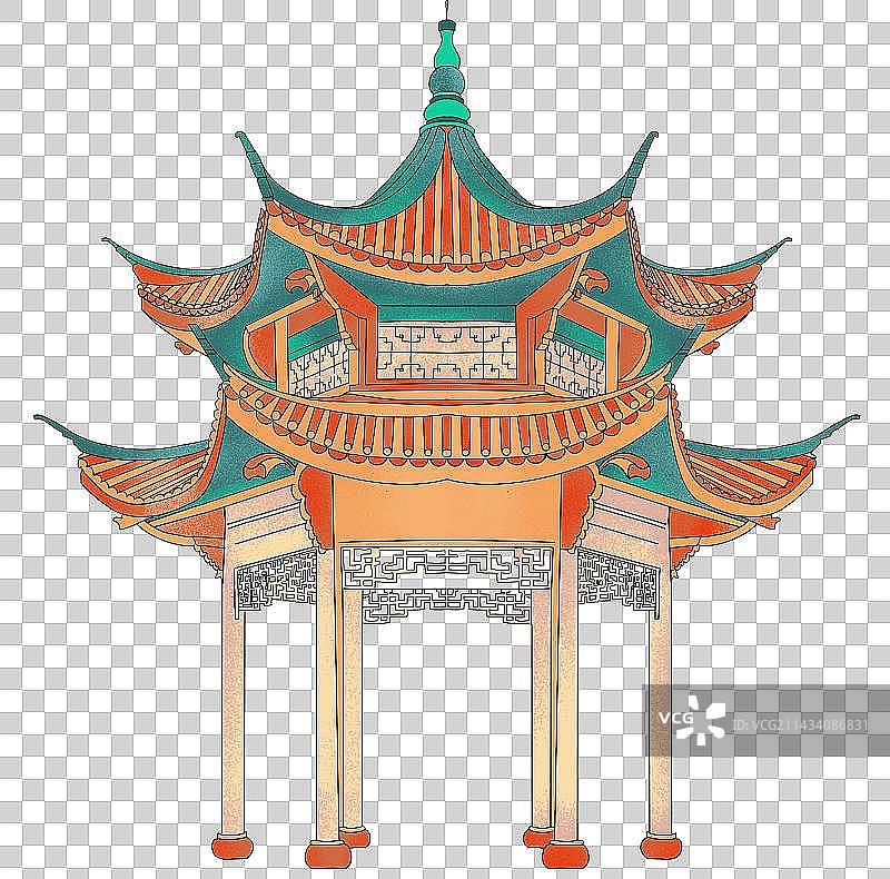 杭州西湖集贤亭图片素材