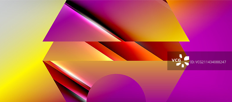 三角形抽象背景与闪亮和光泽图片素材