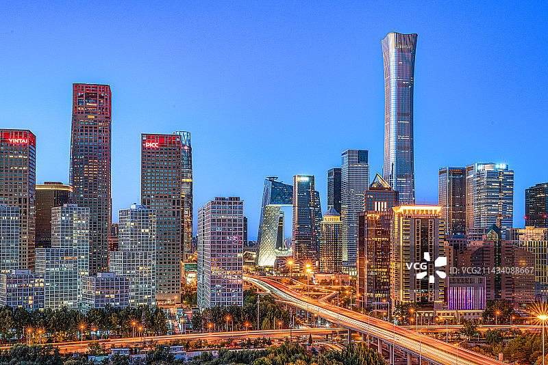 北京国贸cbd建外soho建筑风光图片素材
