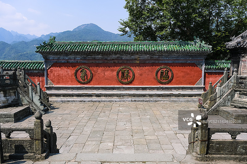 湖北省十堰市武当山风景区道观特色建筑图片素材