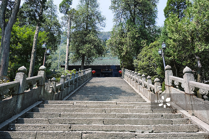 湖北省十堰市武当山风景区道观特色建筑图片素材