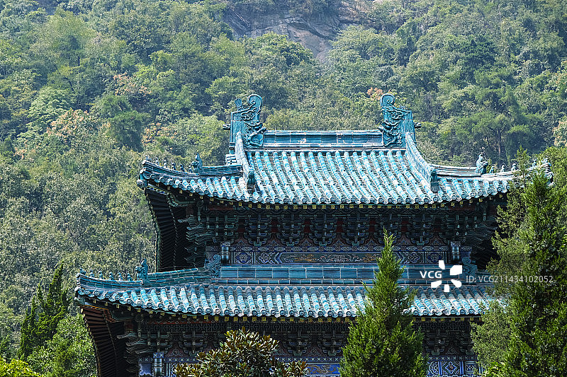 湖北省十堰市武当山风景区道观特色建筑图片素材