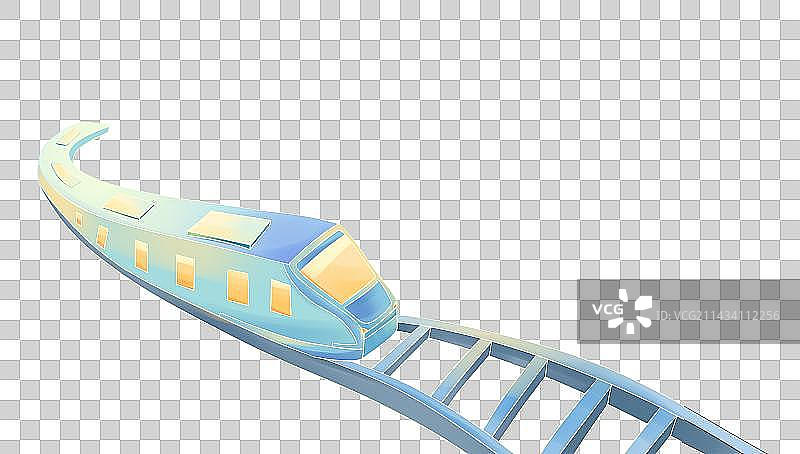 高铁列车国潮风元素图片素材