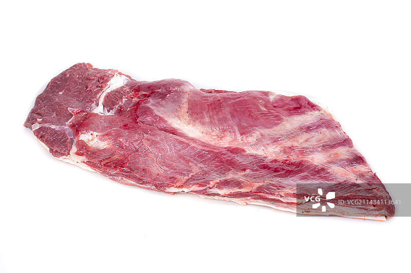 白底上的新鲜羊肉图片素材