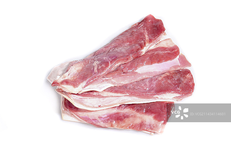 白底上的新鲜羊肉图片素材