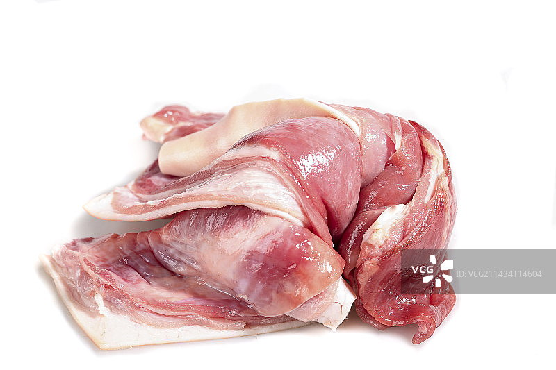白底上的新鲜羊肉图片素材