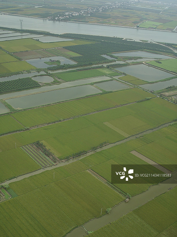航拍，南沙区，大开发前夕的原生态自然与人文景观，自贸区，粤港澳大湾区图片素材
