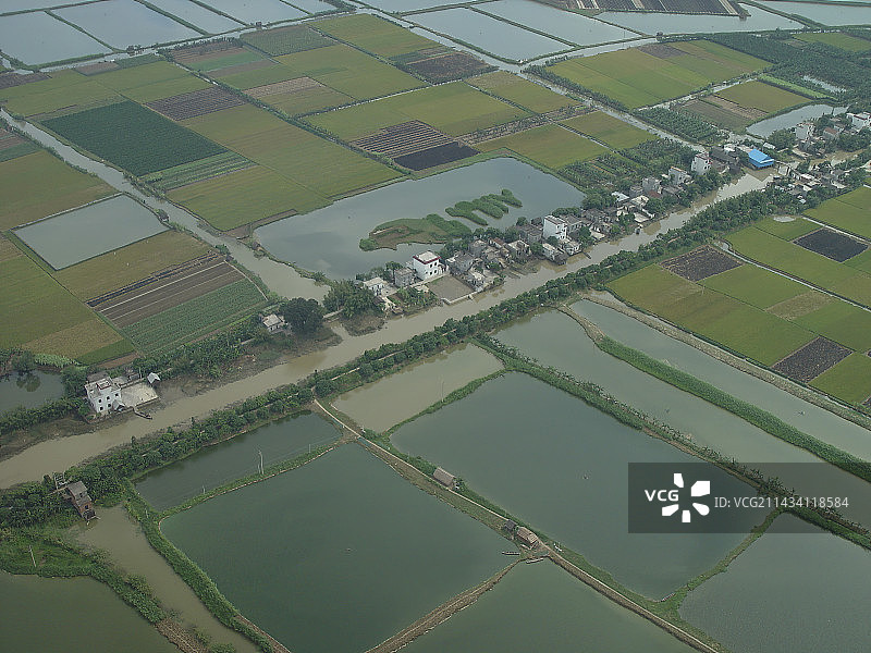 航拍，南沙区，大开发前夕的原生态自然与人文景观，自贸区，粤港澳大湾区图片素材