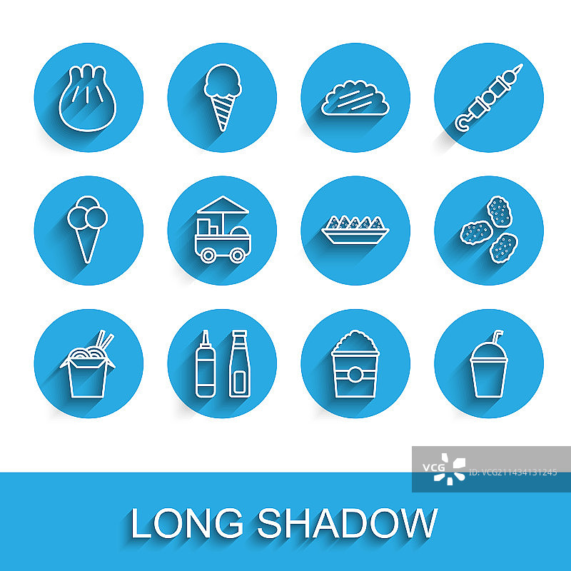 亚洲面条筷子酱汁套装图片素材