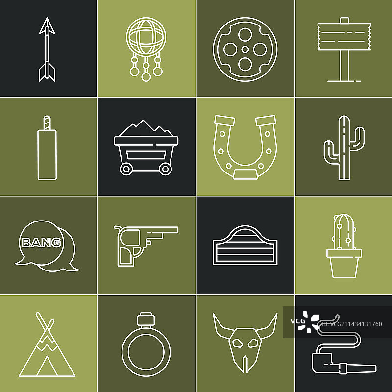 烟斗仙人掌乌羽玉盆左轮手枪线条图片素材