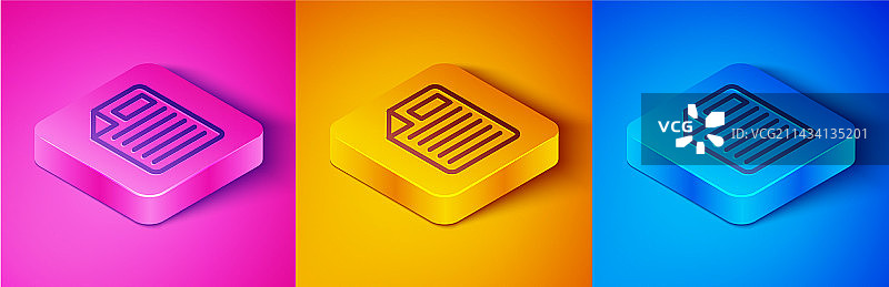 粉色背景上的2.5D线条文件文档图标图片素材