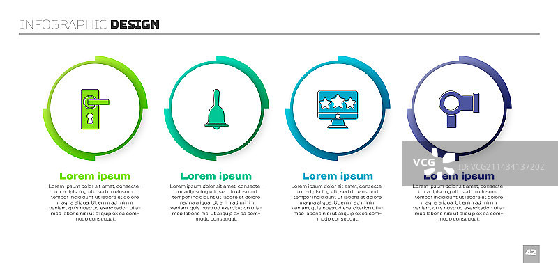 门把手、酒店服务铃和五星级素材图片素材