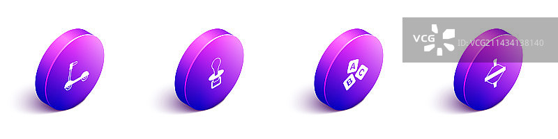 2.5D滑板车婴儿奶嘴图片素材